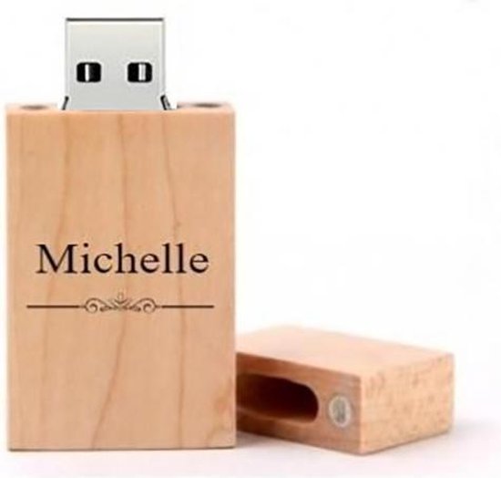 Michelle naam kado verjaardagscadeau cadeau usb stick 32GB