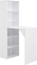 Bartafel Wit MDF (Incl Houten dienblad) - Bartafel - Hoge Tafel