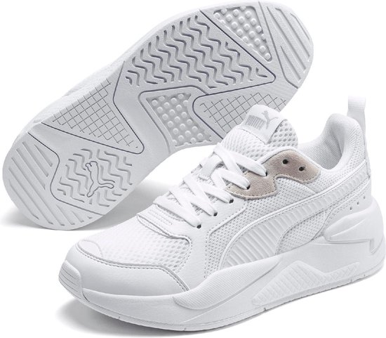 PUMA X Ray Jr Kinderen Sneakers - Puma White-Gray Violet - Maat 38 | bol.com