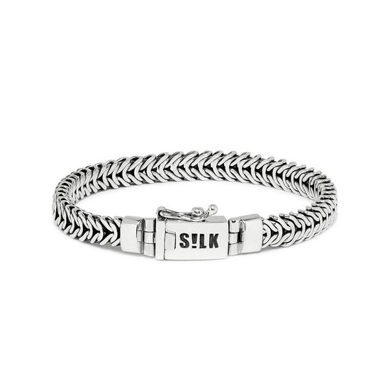 SILK Jewellery - Zilveren Armband - Connect - 347.20 - Maat 20