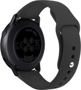 Siliconen Bandje voor Samsung Galaxy Watch Active 2 (40 & 44 mm) - iCall - Zwart