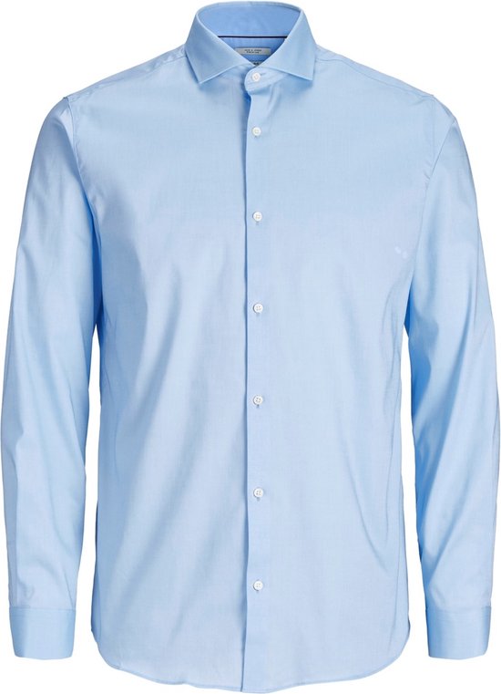 Dronken worden Mijnwerker kort Jack and Jones Premium Heren Overhemd Lichtblauw Regular Fit Satijn - S |  bol.com