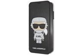 Karl Lagerfeld Zwart hoesje iPhone X-Xs - Book Case - Karl Space - Cosmonaut