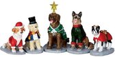 Lemax - Costumed Canines -  Set Of 5 - Kersthuisjes & Kerstdorpen