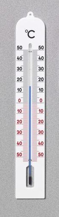 Alexander Graham Bell Boek Bezem Thermometer Buiten Metaal Wit 40 Cm Mt 102045 | bol.com