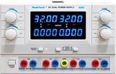 Peaktech 6210: Digitale voeding, 2 x 0 - 30 V / 0 - 5 A DC / 2 x 5 V / 1 A vast