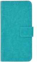 Sony Xperia E5 smartphone hoesje book style wallet case turquoise
