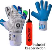 Elite - Aqua H - Keepershandschoenen - inclusief Keepersbidon & Elite Andalucia sleutelhanger - maat 10 - voetbal keepershandschoenen - keepershandschoen - Goalkeeper handschoen