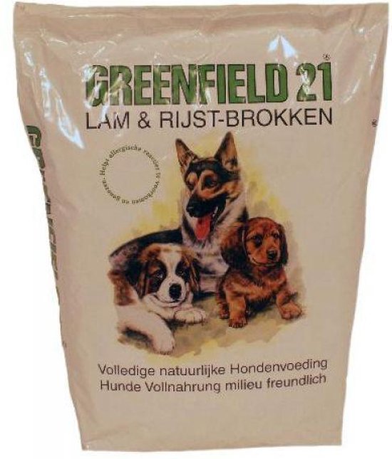 Greenfield 21 Adult Brokken - Lam & Rijst - Hondenvoer - 10 kg | bol.com