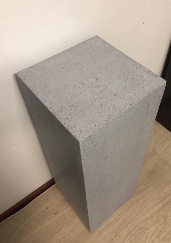 Onderscheiden slaaf explosie zuil/sokkel/pilaar betonlook grijs 34x34x100 cm voor binnen en buiten |  bol.com