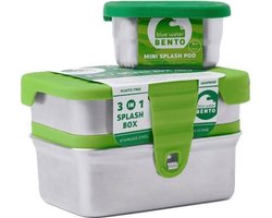 ECOlunchbox 3-in-1 Splash Box - Blue Water Bento