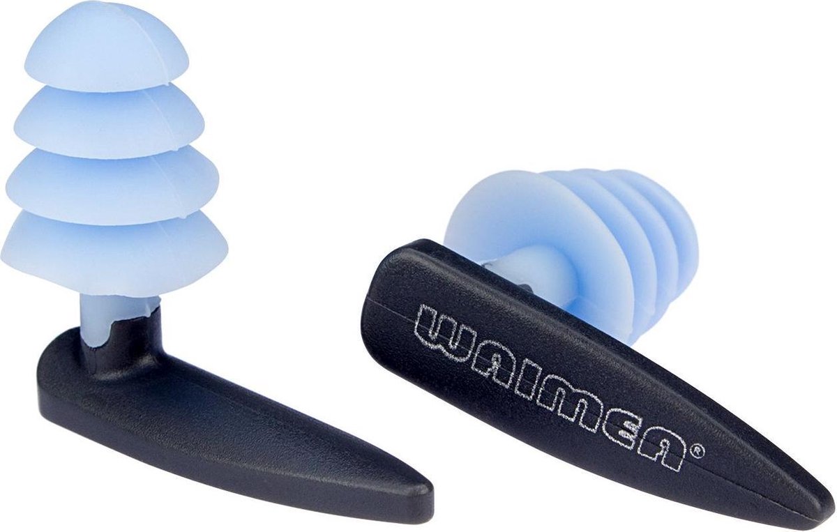 Goedkoopste Waimea Zwem Oordoppen - Zwart/Lichtblauw - Ergonomisch