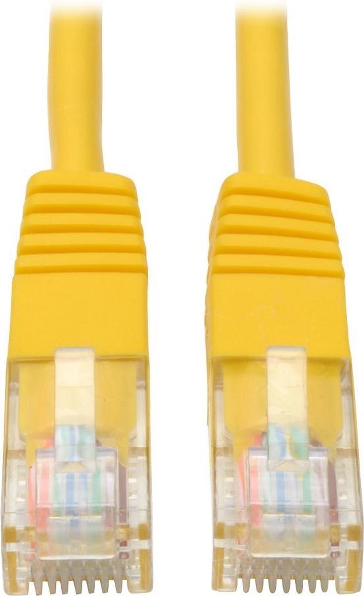 Tripp Lite N002-015-YW netwerkkabel 4,57 m Cat5e U/UTP (UTP) Geel