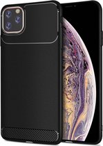 Luxe Carbon Backcover voor Apple iPhone 11 Pro - iPhone XS - Zwart - TPU