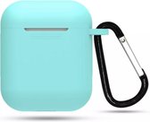 Airpod Siliconen Hoesje Casez - Neon Blauw - Geschikt voor Apple Airpods - airpod case - oordopjes hoesje - beschermhoesje airpods