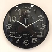 Horloge murale Lumina Black Design moderne