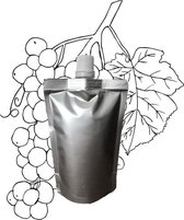 Druivenpitolie in navulling 100ml pouch met schenkmond (hersluitbaar) - vegan - dierproefvrij en zonder chemische toevoegingen - Druivenpit huidolie