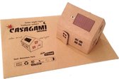 Casagami - Bouwpakket Rode Stippen Huisje op zonne-energie - Modelbouw huis - diy pakket