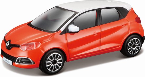 Bburago Renault Captur schaalmodel modelauto 1:43 oranje/wit