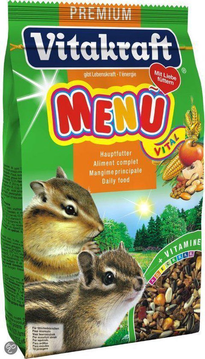 Vitakraft eekhoornvoer premium menu – 600 gram