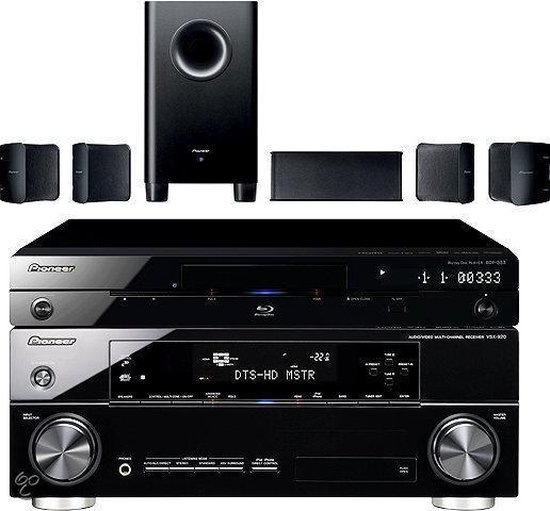 pantoffel Ellendig mouw Pioneer HTB-920/3DSP - AV Versterker met blu-ray speler + S-HS100 5.1  Speakerset | bol.com