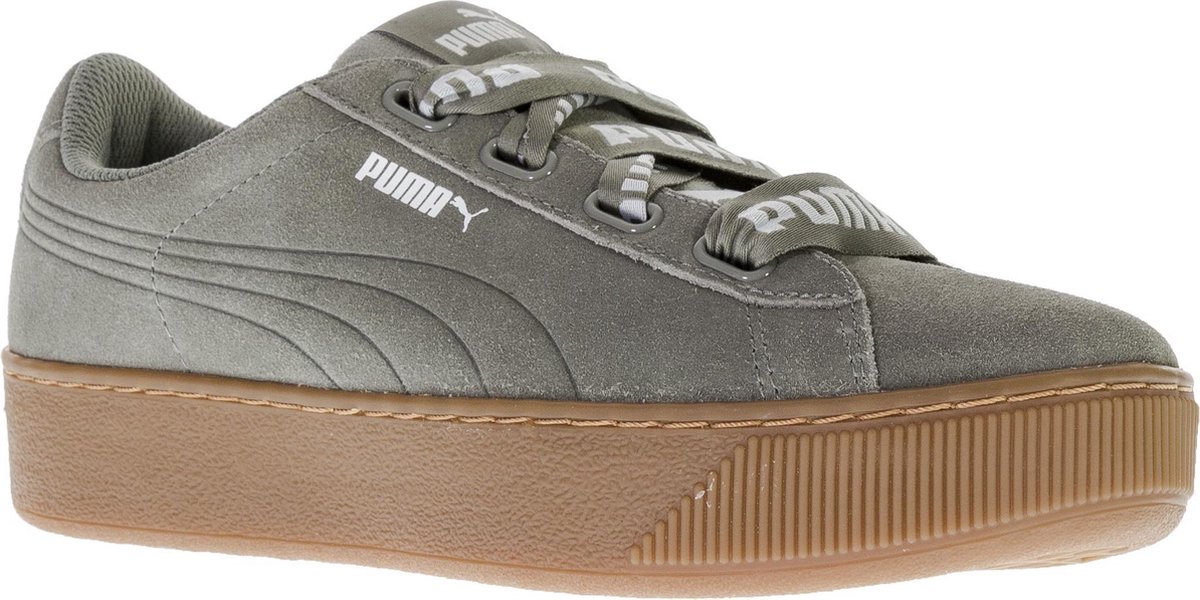 puma vikky platform ribbon grey