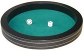 Hot games Dobbelpiste zwart 34cm met 5 dobbelstenen