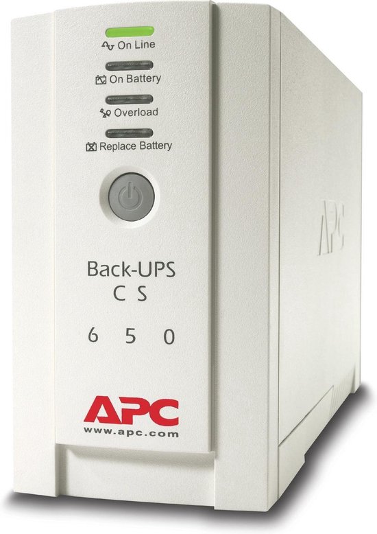 APC Back-UPS BK650EI - Noodstroomvoeding 4x C13 uitgang, USB, 650VA - APC
