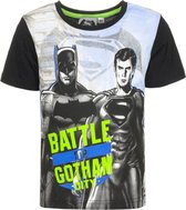 Superman vs batman t-shirt 138cm zwart