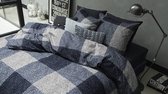 Beddinghouse Karoo flanel dekbedovertrek Navy Lits-jumeaux (260x200/220 cm + 2 slopen)