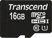 Transcend Premium UHS-I Micro SD kaart 16GB + adapter (300x)