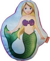 Emoji Happy Mermaid - Sierkussen - 40 x 30 cm - Multi