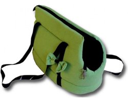Honden draagtas - kleine honden - 36x19x23 cm - groen