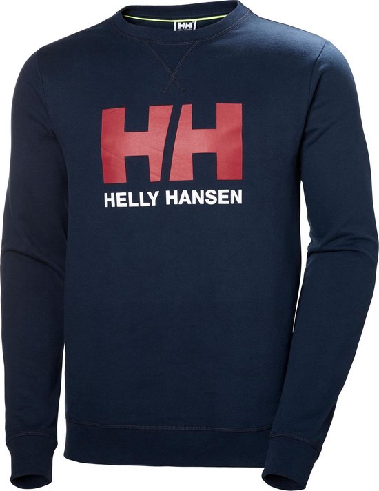 Helly Hansen Logo Crew Sweat 34000-597, Mannen, Blauw, Sporttrui casual maat: XL EU