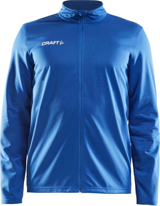 Blauw Craft trainingsjack met rits en een hoge kraag.