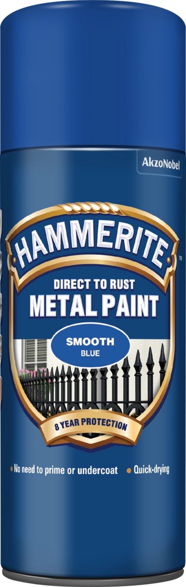 Hammerite Direct To Rust Metal Paint Aerosol Smooth Finish 0,4 l