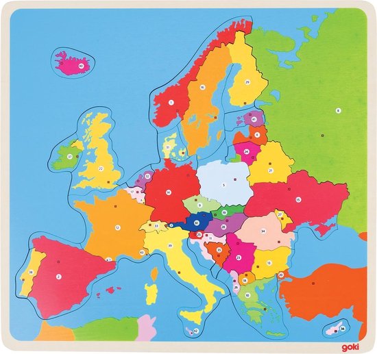 blaas gat Beïnvloeden Zuidelijk Houten Puzzel Europa | bol.com