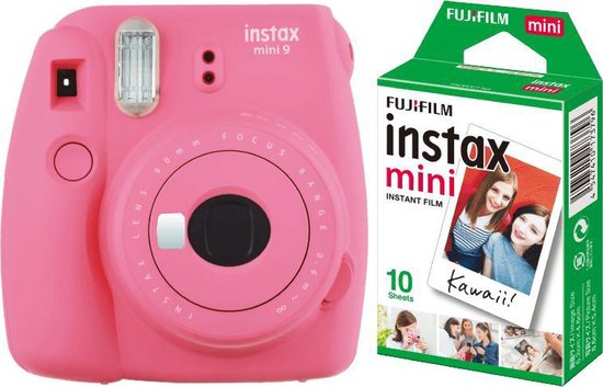 Fujifilm Instax Mini 9 - Incl. instant picture film 10st - Flamingo Pink - Fujifilm