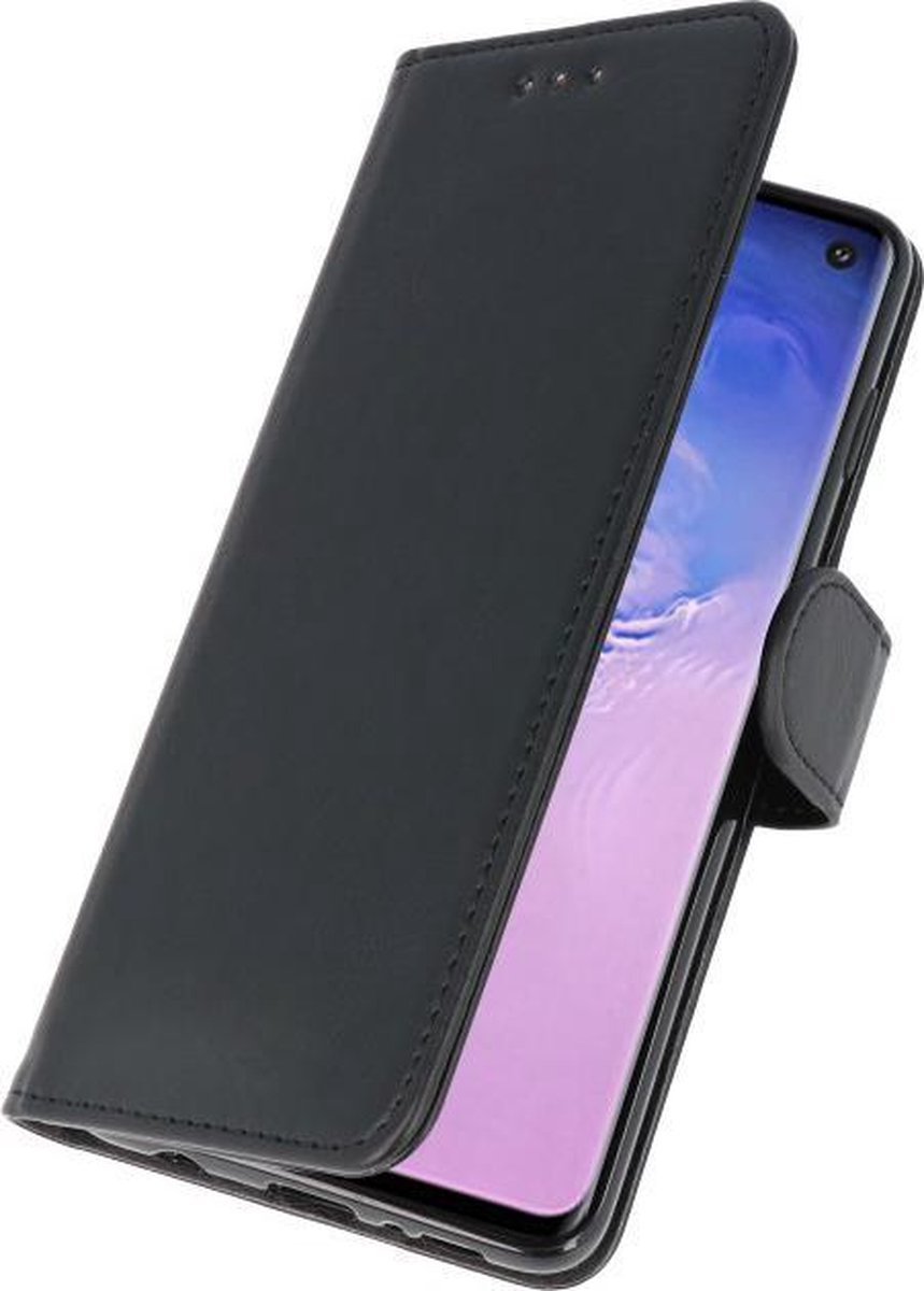 S10 hoesje Samsung - Bookcase - Flipcover - Wallet - Zwart - pasjes