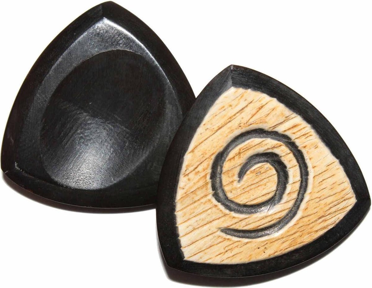 Handgemaakte buffelhoorn 2-pack plectrum bewerkt 3.00 mm