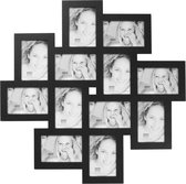 Deknudt Frames multifotolijst S65SK4 - zwart - voor 12 foto's 10x15 cm