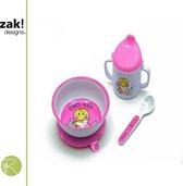 Zak!Designs - Dinerset - Servies Kadoset - Smiley Baby - Roze