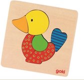 Goki Inlegpuzzel eend 5-delig