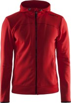 Craft Leisure Full Zip Hood Men bright red XXL