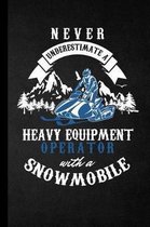 Never Underestimate A Heavy Equipment Operator With A Snowmobile