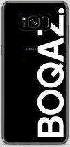 BOQAZ. Samsung Galaxy S8 hoesje - logo boqaz wit