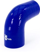 Bonrath Siliconen slang Reducer 90 graden bocht - Lengte:50mm - Ø35>22mm