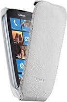 Étui à rabat en cuir Nokia pour Nokia Lumia 610 - Wit