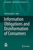 Ius Comparatum - Global Studies in Comparative Law 33 - Information Obligations and Disinformation of Consumers