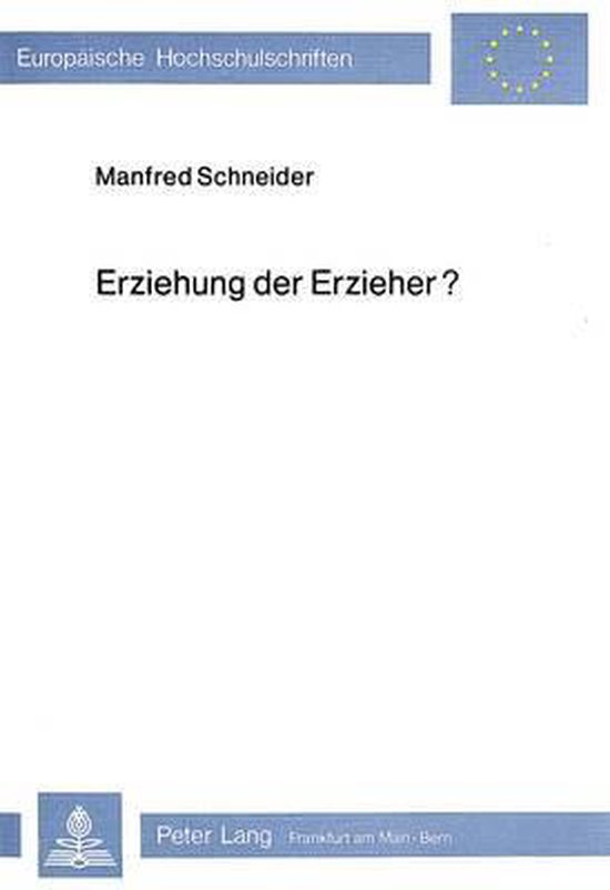 Erziehung Der Erzieher? - cover